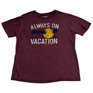 Big Bend Outfitters “Always on Vacation” Graphic Tee Size L